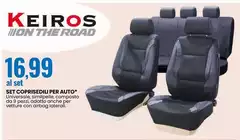 Keiros Set Coprisedili Per Auto