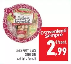 Dimmidisì - Linea Piatti Unici