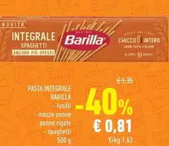 Barilla - Pasta Integrale Fusilli