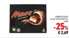 Mars - 4 Barrette Gelato
