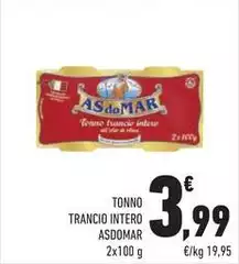 Asdomar - Tonno Trancio Intero