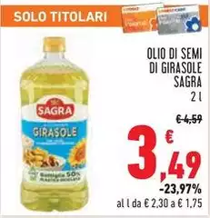 Sagra - Olio Di Semi Di Girasole