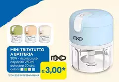 Mxd - Mini Tritatutto A Batteria