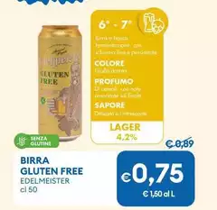 Edelmeister - Birra Gluten Free 