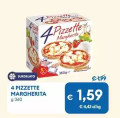 4 Pizzette Margherita