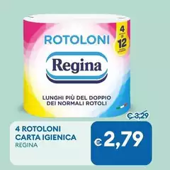 Regina - 4 Rotoloni Carta Igienica
