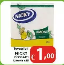 Nicky - Tovaglioli Decorati