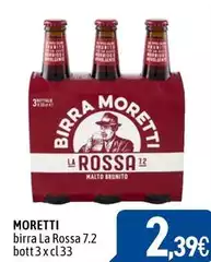 Moretti - Birra La Rossa 7.2 Bott