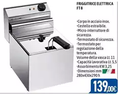Friggitrice Elettrica Ft8