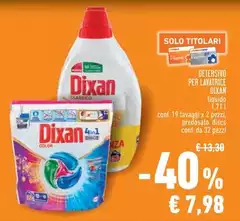 Dixan - Detersivo Per Lavatrice