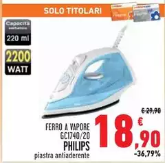 Philips - Ferro A Vapore GC1740/20