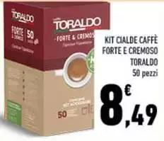 Toraldo - Kit Cialde Caffè Forte E Cremoso