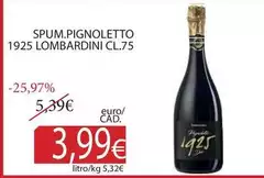 Cantine Lombardini - Spum. Pignoletto 1925 