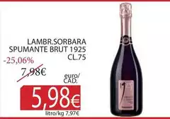 Cantine Lombardini - Lambr.Sorbara Spumante Brut 1925