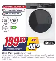 Whirlpool - Lavatrice WSBT725DIT