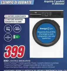 Beko - Lavatrice BMGWU4941B