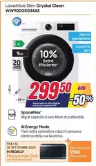 Samsung - Lavatrice Slim Crystal Clean WW90DG5634AE