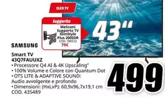 Samsung - Smart Tv 43Q7FAUXZ