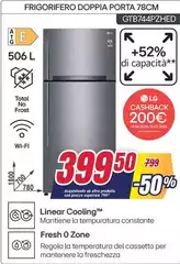 LG - Frigorifero Doppia Porta Gtb744pzhed
