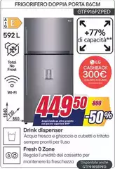 LG - Frigorifero Doppia Porta 86cm Gtf169t62p2ped