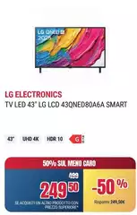 LG - Tv Led 43" Lg Lcd 43qned80a6a Smart