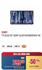 Sony - Tv Oled 55" Oled K55xr83paep 4k