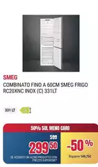 Smeg - Combinato Fino A 60cm  Frigo Rc20xnc Inox