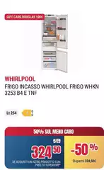 Whirlpool - Frigo Incasso  Frigo WHKN 3253 B4 E TNF