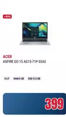 Acer - Aspire Go 15 A15-71p-55a5