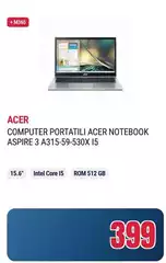 Acer - Computter Portatili  Notebook Aspire 3 A315-59-530x 15