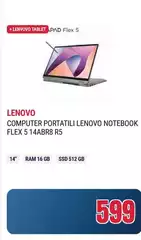 Lenovo - Computer Portatili Notebook Flex 5 14abr8 R5