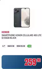 Honor - Smartphone Cellulare 400 Lite 8/256gb Black