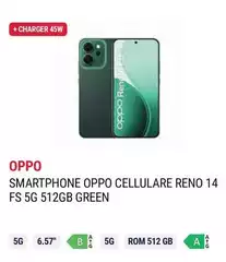 Oppo - Smartphone OPPO Cellulare Reno 14 FS 5G 512GB Green
