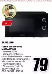 Samsung - Forno A Microonde MSC20A301OAL