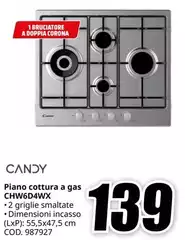 Candy - Piano Cottura A Gas CHW6D4WX