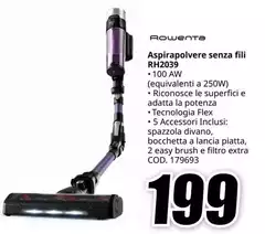 Rowenta - Aspirapolvere Senza Fili RH2039