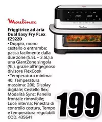 Moulinex - Friggitrice Ad Aria Dual Easy Fry EZ922D