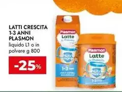 Plasmon - Latti Crescita 1-3 Anni