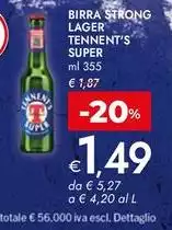 Tennent's - Birra Strong Lager Super