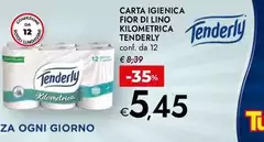 Tenderly - Carta Igienica Fior Di Lino Kilometrica