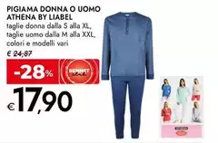 Athena - Pigiama Donna O Uomo