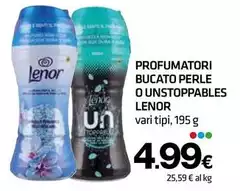 Lenor - Profumatori Bucato Perle O Unstoppables