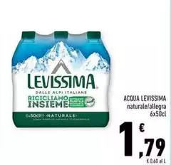 Levissima - Acqua Naturale/Allegra