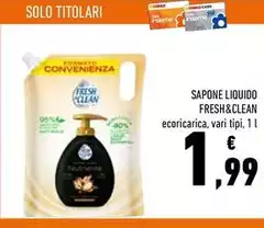 Fresh & Clean - Sapone Liquido
