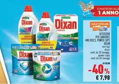 Dixan - Detersivo Per Lavatrice 4 Int Discs, Pomer Caps