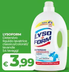 Lysoform - Detersivo Liquido Lavatrice Classico