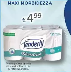 Tenderly - Carta Igienica Kilometrica Fior Di Lino 12 Rotoli
