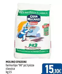 Molino spadoni - Farina Tipo "00" Pz 3 Pizza Classica