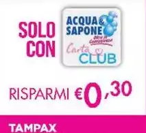 Tampax - Acqua & Sapone