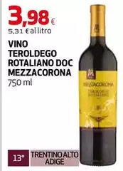 Mezzacorona - Vino Teroldego Rotaliano DOC